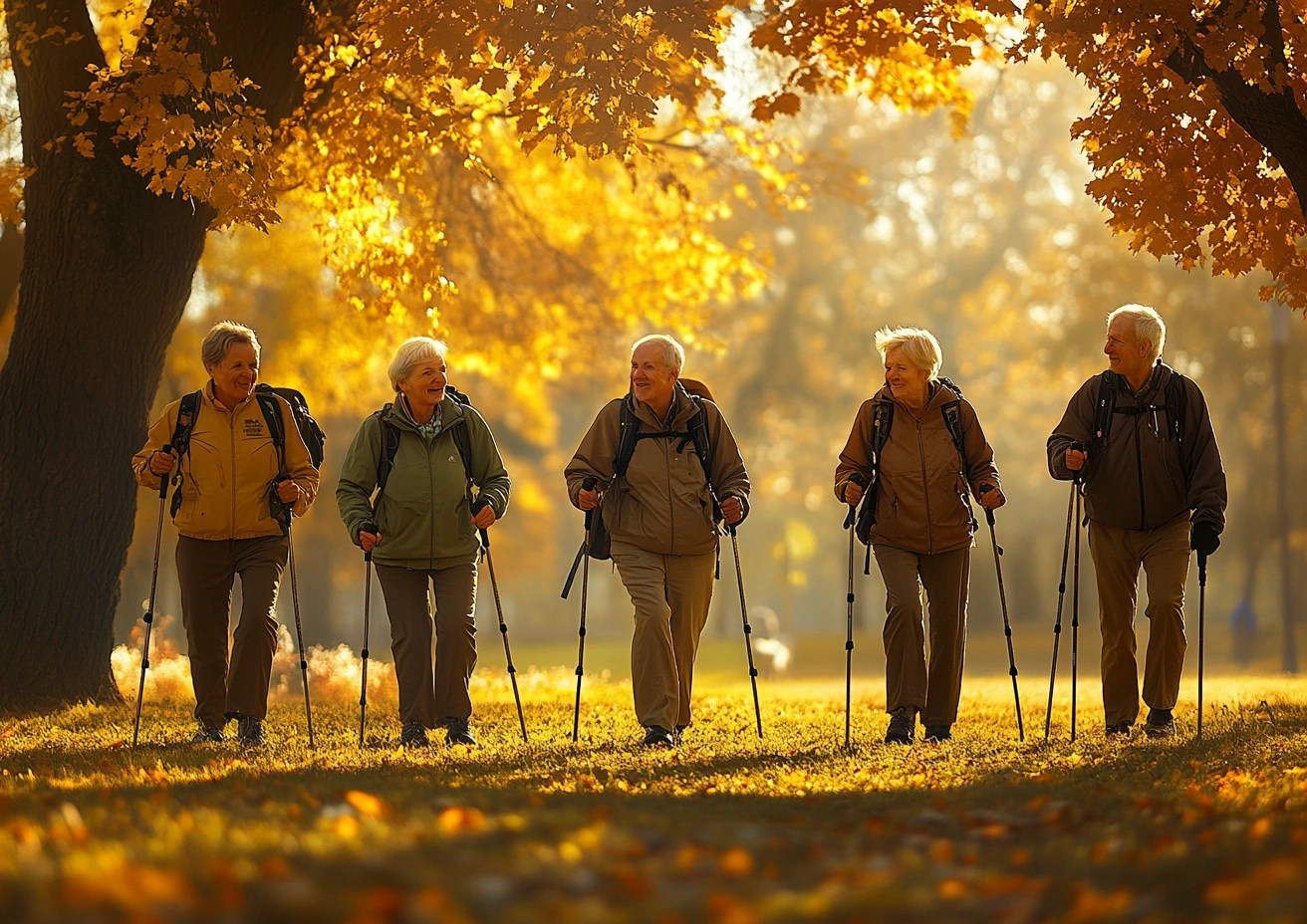 Скандинавська ходьба для пенсіонерів